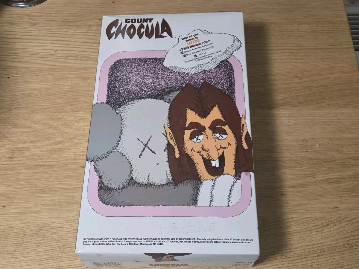 General Mills Kaws Family Size Monsters Count Chocula Empty Cereal