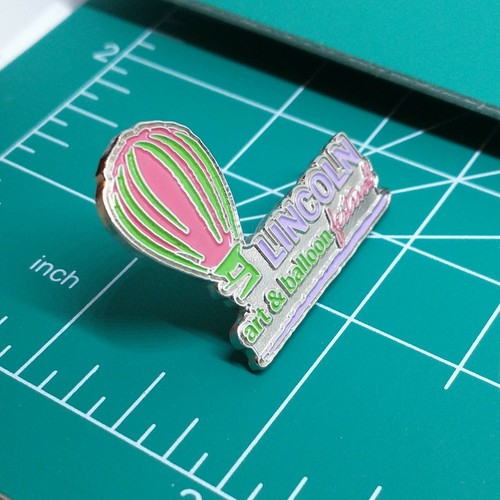Art and Balloon Festival Pin Lincoln Illinois Pinback Hot Air Hat Lapel Souvenir - Picture 5 of 5