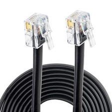 10 FT RJ11/ RJ12 Cable 6P6C Telephone Extension Cord for Modem Printer Fax Re...