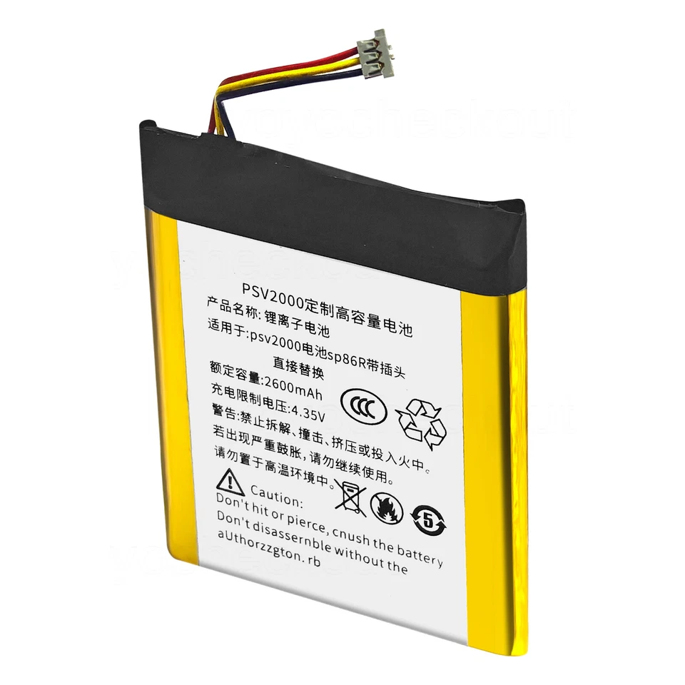 Batería de 2600 mAh para Sony PlayStation Vita 2007 Vita 2000 PCH-2000 SP86R reemplazar Foto 4 de 4