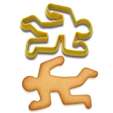 Crime Scene Body Outline Cookie Cutter, Style 2 (4x3")