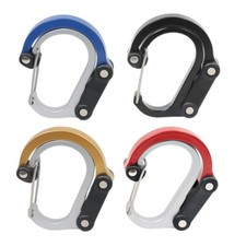 Hiking Climbing Aluminum Alloy Carabiner Locking D Shape Locking Carabiner