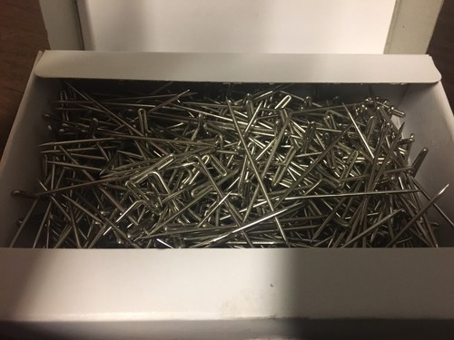 1/2lb box #32 Steel T-Pins Nickel Plated 2" steel dressmaker pins precision TPI5 - Picture 5 of 5