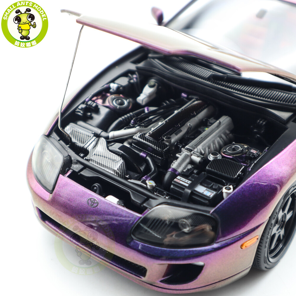 Toyota Supra A80WhelArt Purple 1:18 ミニカー 1:18 WHELART Toyota Supra A80 Coupe Midnight purple LHD with