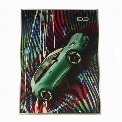 VW ID.3 Kunstdruck Poster Plakat original Volkswagen limitiert 80x60cm