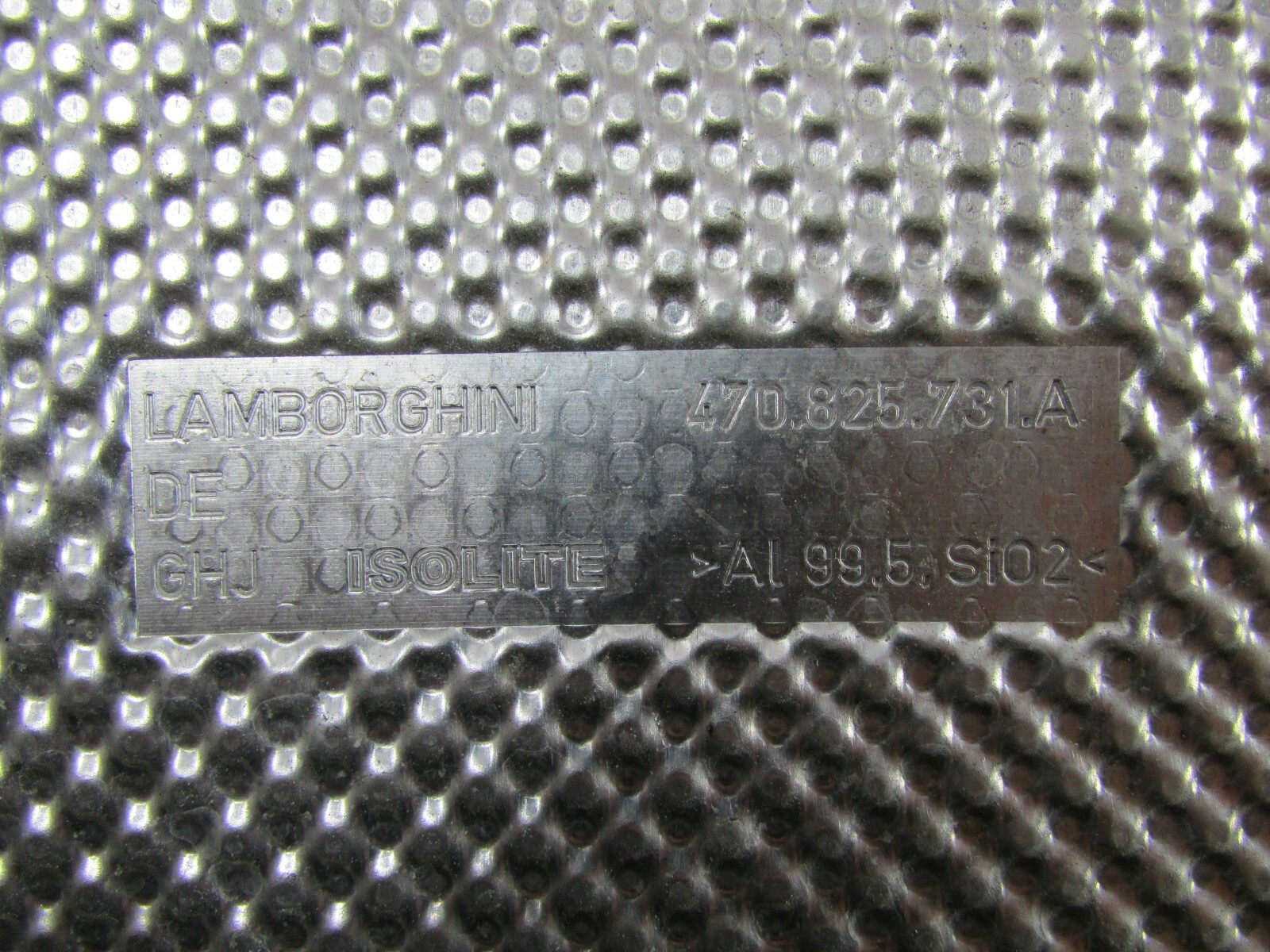 Lamborghini Aventador LP-700, LH Side Engine Heat Shield, Used, P/N 470825731A