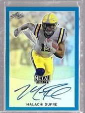 2017 Leaf Metal NFL Draft MALACHI DUPRE Blue Prismatic Auto RC 37/50 Packers WR