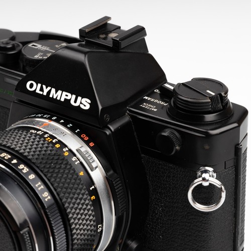*MINT* SERVICED Black Olympus OM-2 SP Spot / Program Camera Zuiko 50mm 1.4 Lens - Foto 17 di 24