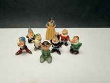 Marx Disneykins SNOW WHITE SEVEN 7 DWARFS Mini Figures Complete Set