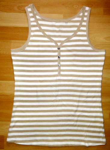 T-Shirt Gr. L C&A ärmellos gestreift Top Trägershirt Achselshirt Pullover Pulli