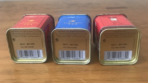 3 Ahmad London Empty Tea Tins - 2008 - Picture 2 of 12
