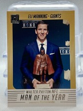 2018 Donruss Walter Payton NFL Man of the Year #WP-3 Eli Manning Giants