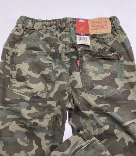 Boys Levi’s Joggers Camouflage Size 12 Reg Camo Cuff Pull On Drawstring 26 X 27 - Picture 4 of 6