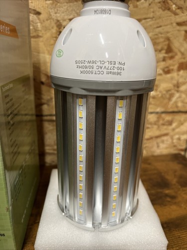 Lot x15: ESL LED 36 w CL E26 Kelvin 5000K CL-36W-250S LED Lamp Corn Bulb 100-277 - Picture 4 of 7