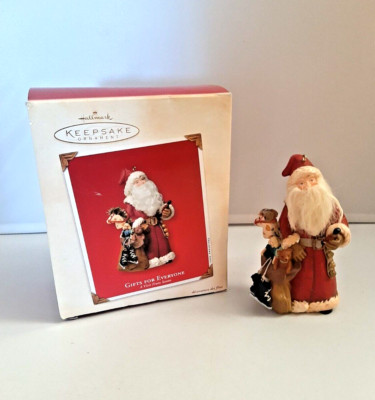 Hallmark Gifts For Everyone A Vist From Santa Chrismtas Ornament
