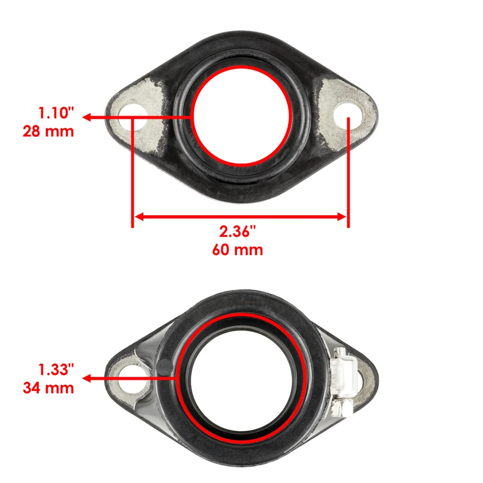 4 Intake Manifold Carburetor Boot fits Suzuki GS1000N GS1000L GS1000S 1978 1979 - Image 2 of 4