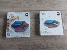 Leonardo Natale Zauberhafte Weihnachten Glassschalen bunt 2x 3er Set 