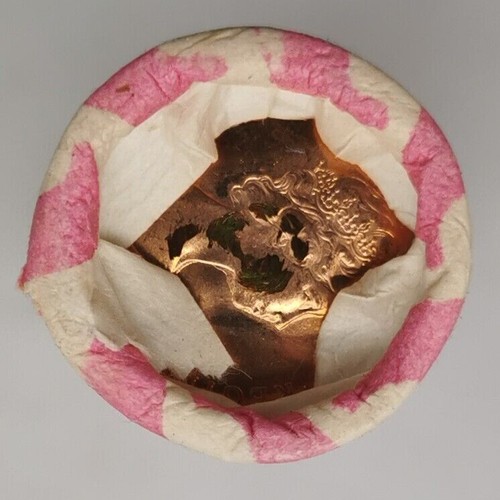 1979 Canadian Penny CIBC Bank Machine Roll White Paper Red (50 ct) #35 - Picture 2 of 3