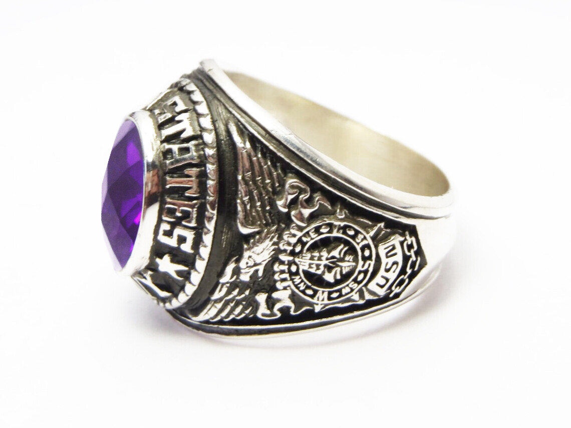 SILVER 925 , RING US NAVY , UNITED STATES , USA , USN , NAVY SILVER 925 , RING US NAVY , UNITED STATES , USA , USN , NAVY