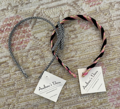 Set of Two 2 Andrea's Beau Printed Headbands NWT