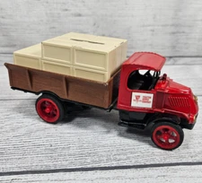 VTG ERTL 1926 Bull Dog MACK Truck Tractor Supply Red USA Made Diecast Bank
