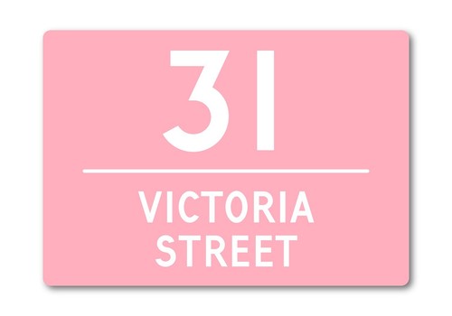 Personalisiertes Hausschild Metallschild. Namensschild. Maßgeschneiderte Türnummer, Straße - Bild 14 von 14