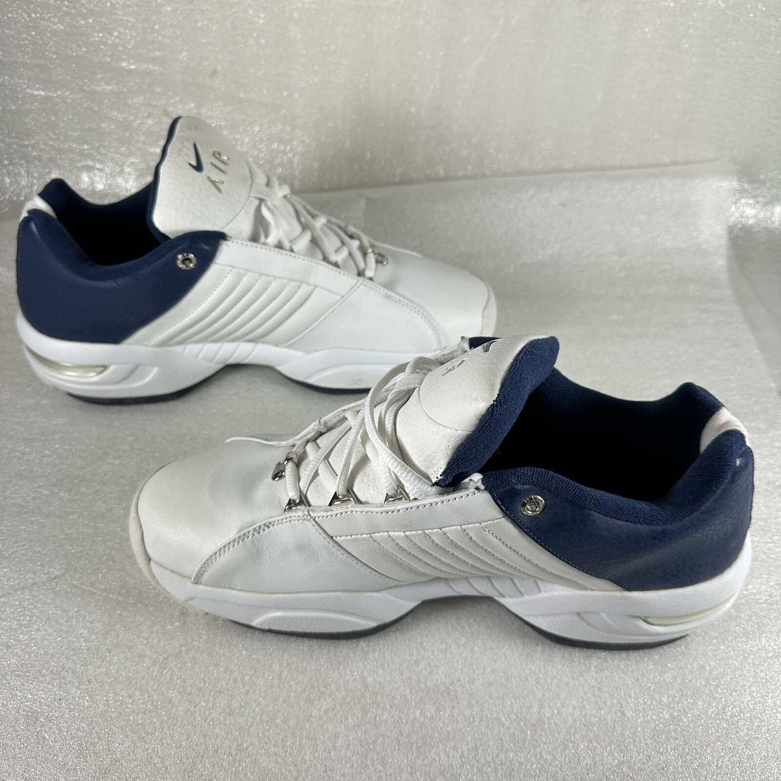 SAOLA Scarpe sneakers casual Nike uomo Air 307577 101 bianco blu misura 10 5 Z17