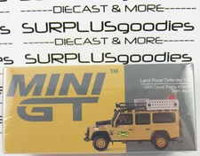 2024 Mini-GT 1989 LAND ROVER DEFENDER 110 Camel Amazon Team Japan #MGT00751-R