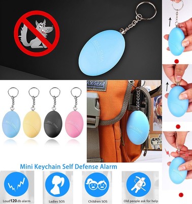 Personal Panic Alarm Self Defense Jogging Biking Walking 120db Siren w// light