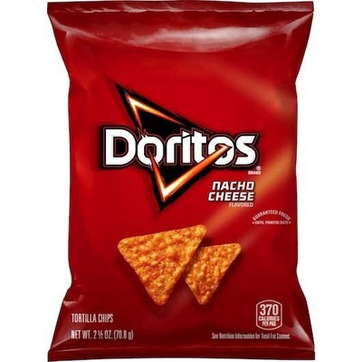 Doritos Nacho Cheese 2.5 oz, 6 count