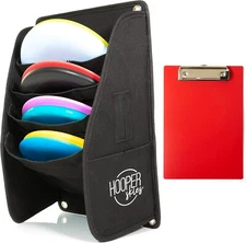 Hooper Skies Golf Putter Pouch Cart Accessory w/ 4 Slots for 8 Discs, Clipboard