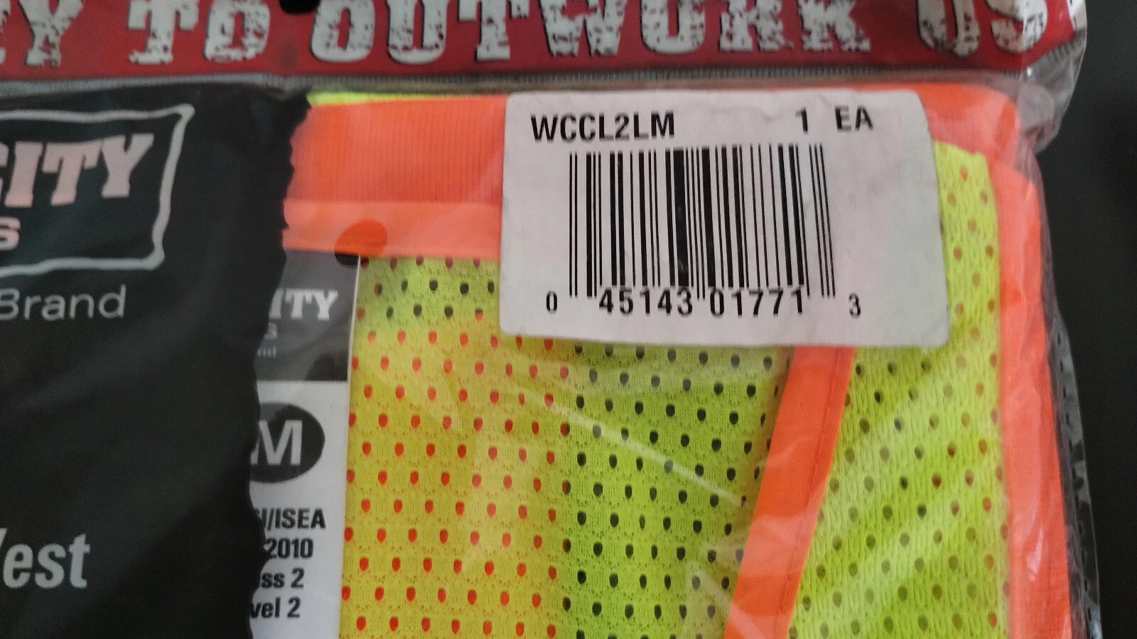 LOT OF 6 MCR Class 3 Polyester Mesh Safety Vest Zipper Lime WCCL3L MED & XL - product detail image 7