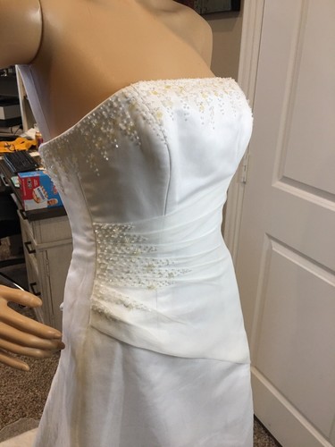 NEW W/ TAGS – MAGGIE SOTTERO STRAPLESS A-LINE LACE-UP CORSET BACK WEDDING DRESS - Picture 13 of 24