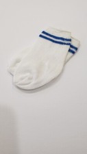 american girl doll White Socks With Blue Stripes New