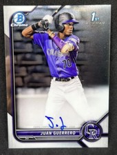 Juan Guerrero 2022 Bowman Chrome #CPA-JGO Prospect Autographs 1st Auto