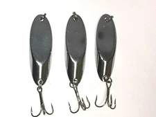 5 New, Kastmaster Style Silver Spoons,  1 ounce Trout,& Bass, Ocean?