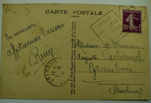 CPA Old Annot Postcard, General View and the Valley - Picture 2 of 2