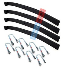 4 X Ifor Williams Double Trailer Leaf Spring & Bush C90004 With U Bolts