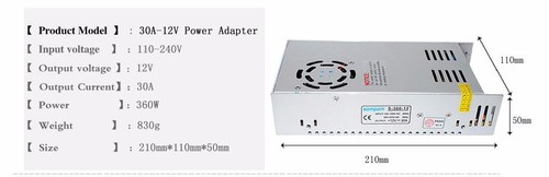 AC110V/220V to DC12V 10A 15A 20A 30A LED Strip Light Power Supply Transformer - 第 18/22 張圖片