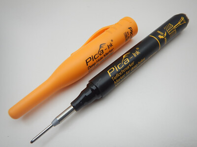 Pica 150/46 Tieflochmarker Marker Bau Pica Ink schwarz mit Teleskopspitze