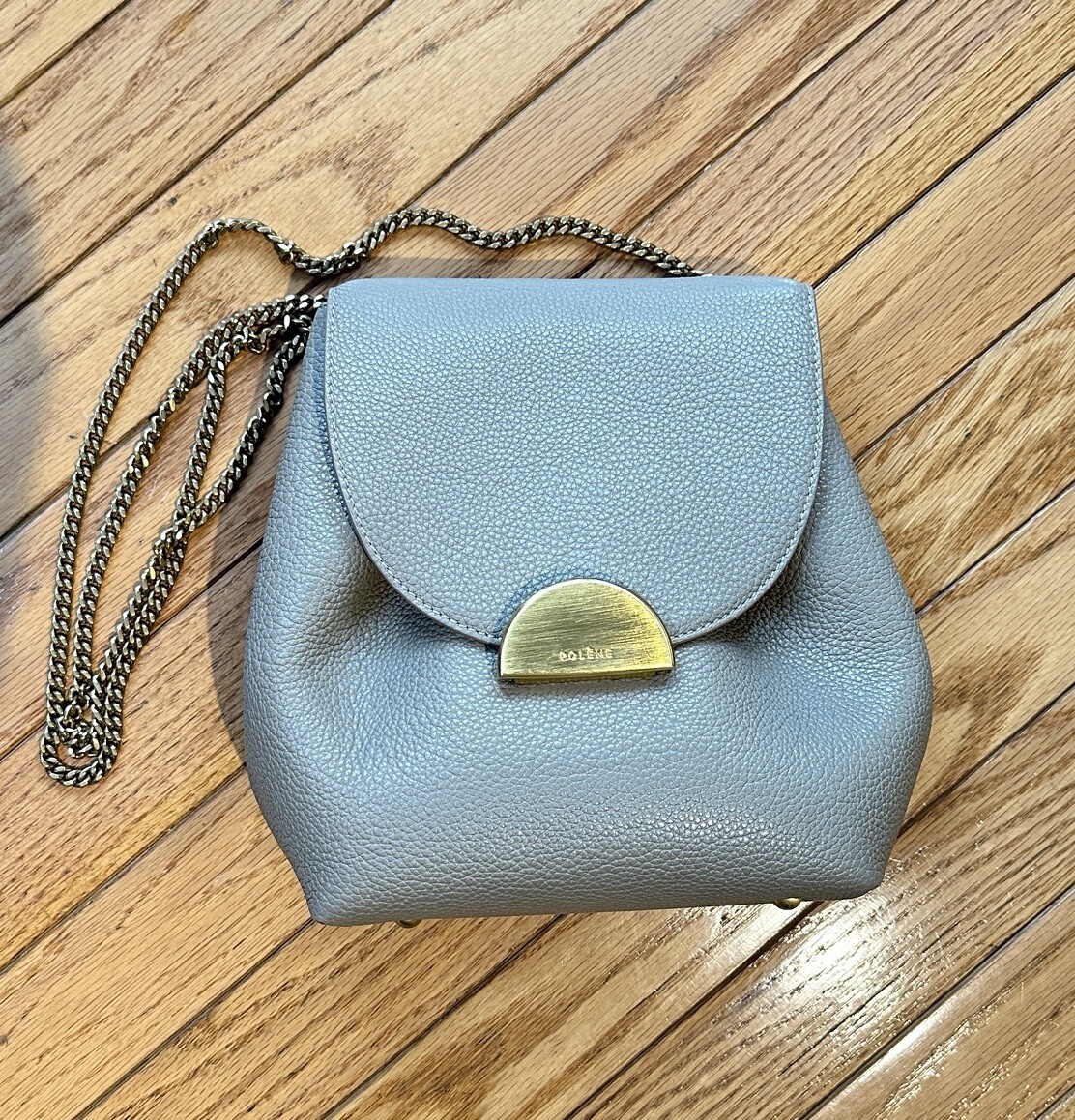 Authentic Polene Numero Un Mini Leather Handbag (Grey) Paris Authentic Polene Numero Un Mini Leather Handbag (Grey) Paris