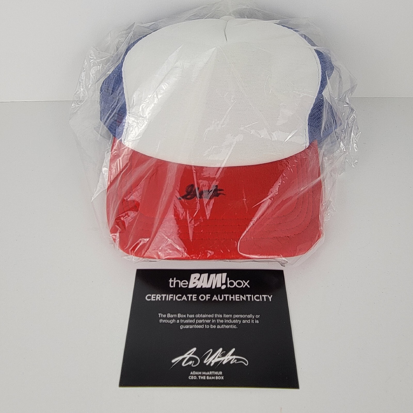 Stranger Things Dustin Gaten Matarazzo Autographed Signed Autograph Hat Bam Box Certified 