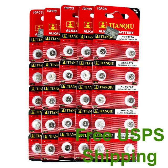 AG4 SR626SW LR626 LR66 377 SR66 377A 1.5V Alkaline Watch Cell Battery