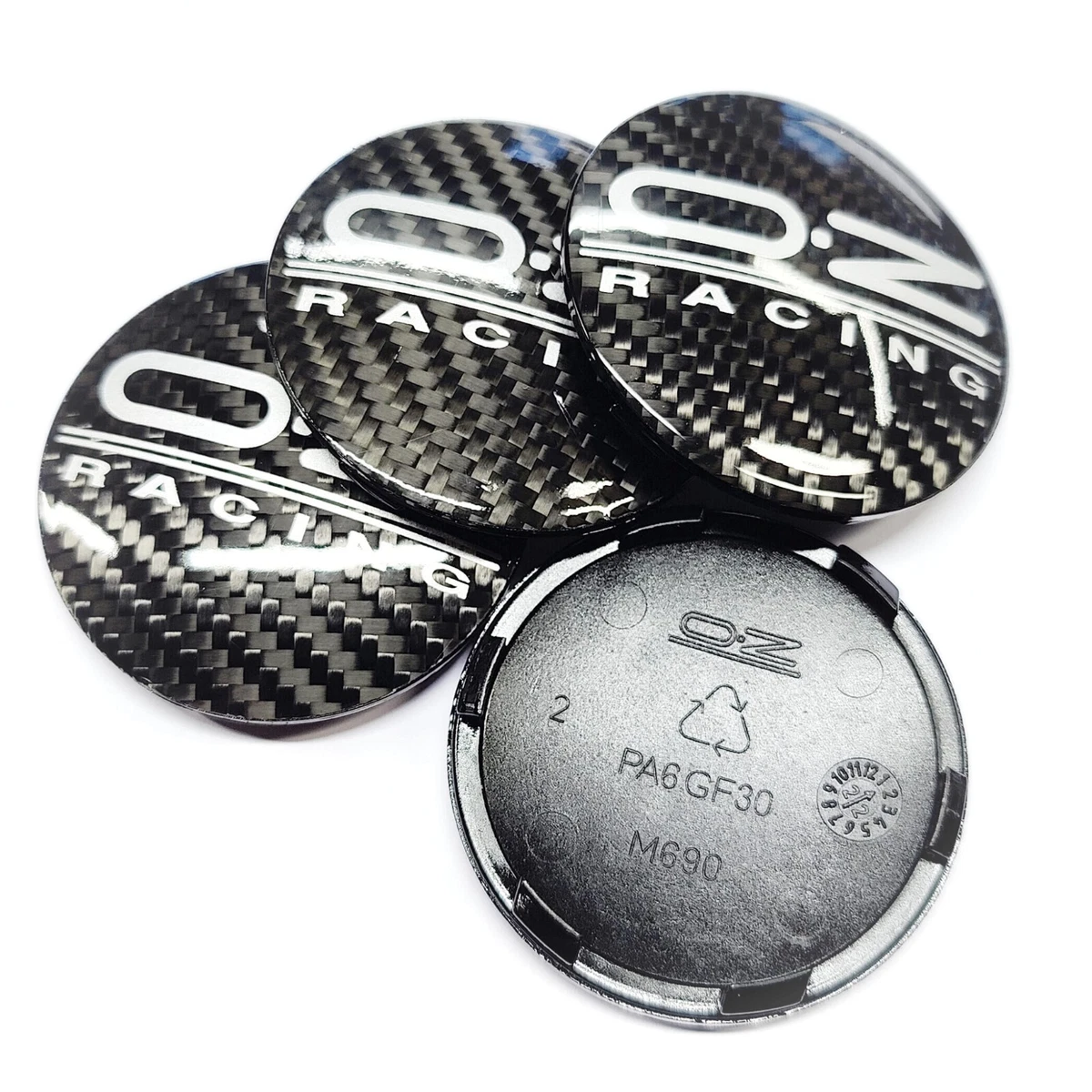 4X NEW ORIGINAL 62mm OZ Racing carbon wheel caps M690 M595  