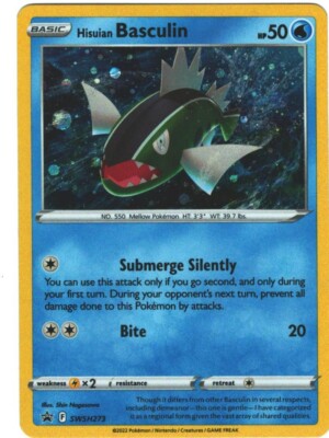 Hisuian Basculin SWSH273 Sword & Shield Cosmos Holo Rare Pokmon TCG | eBay