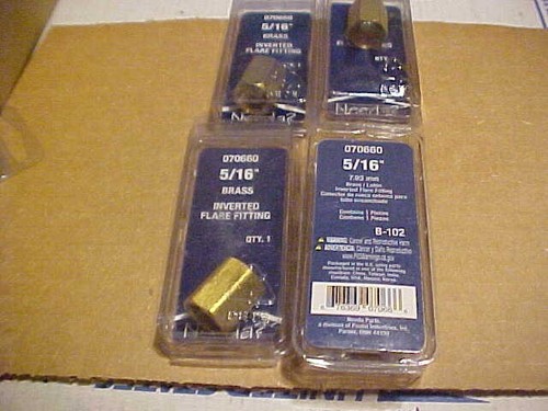 4er-Pack 5/16" Messing umgekehrte Fackelbeschlagung mit kostenlosem Versand - Bild 2 von 2
