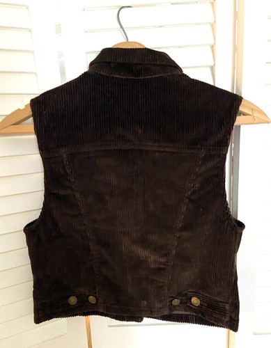 Vintage Breeches Velour Vest Black Womens Small USA Button Front Pockets Velvety - Picture 3 of 5