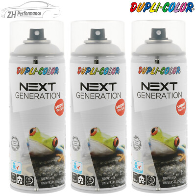3x DUPLI COLOR NEXT Klarlack Seidenmatt Spray Lackspray 400ml