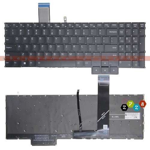 New LENOVO Y9000P R9000P IRX8 ARX8 2023 Legion Pro 5 16IRX8 Keyboard US Backlit - 第 1/1 張圖片