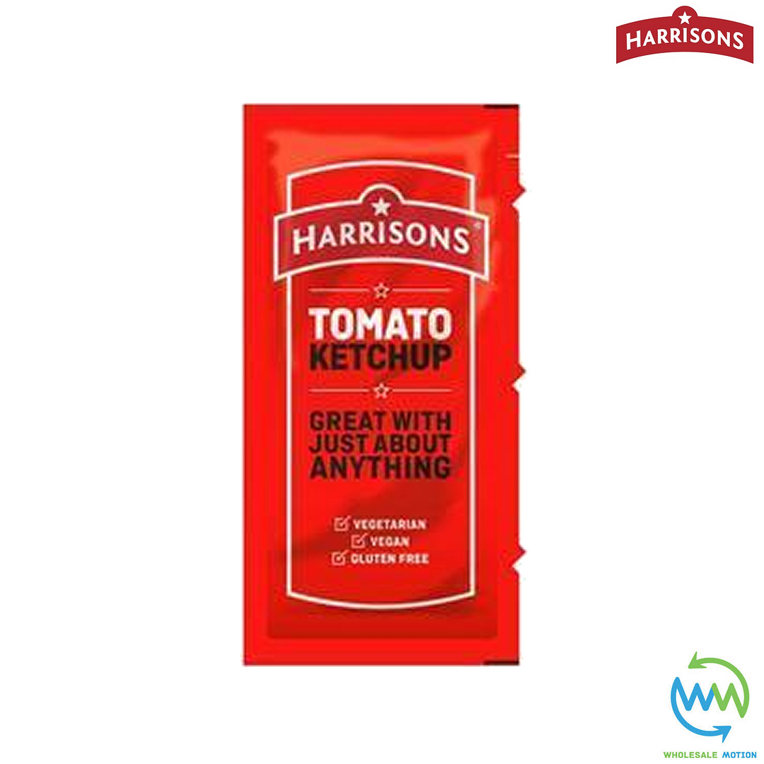 HARRISONS TOMATO KETCHUP Sachets 10g 10ml RED SAUCE Individual Single